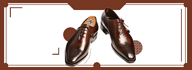 皮鞋淘宝电商banner图背景