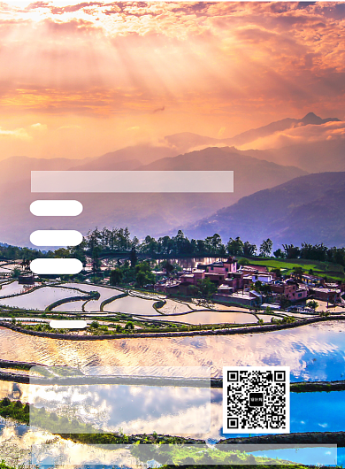 大气风景丽江旅游组团海报模板背景