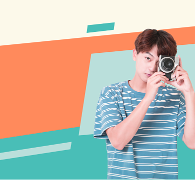 浅色小清新摄影师朋友圈封面背景