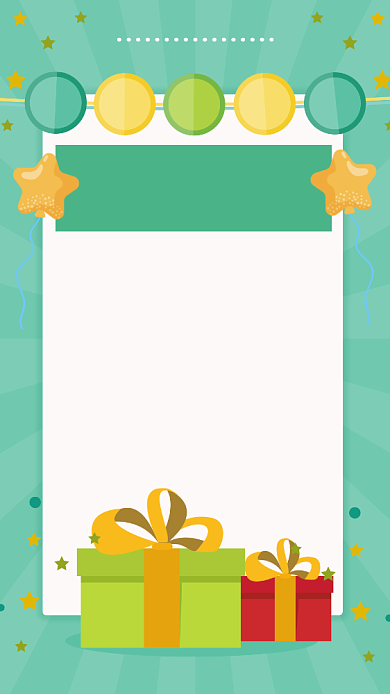 绿色卡通幼儿园活动游戏规则说明海报背景