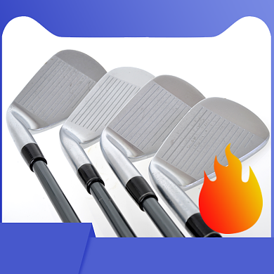 紫色白色银色促销高尔夫球棒直通车背景