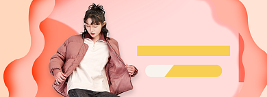 天猫女装秋冬换新季新品限时折扣淘宝banner背景