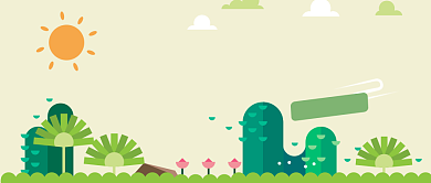 绿色东南亚旅游首图背景