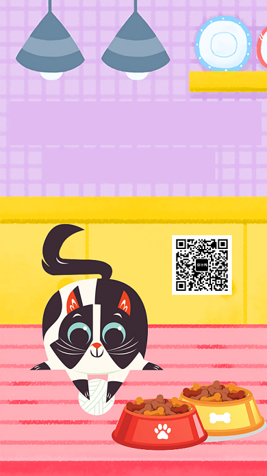 猫咪宠物寄养中心手机海报背景