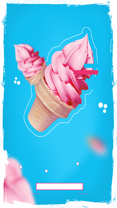 创意盛夏冰激凌甜筒海报背景