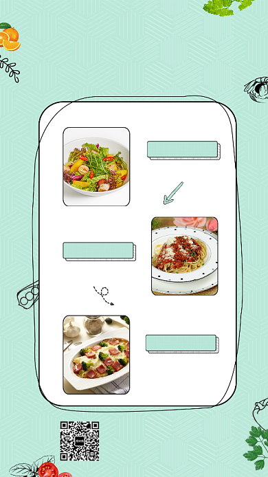 轻食主义沙拉简餐宣传促销海报背景