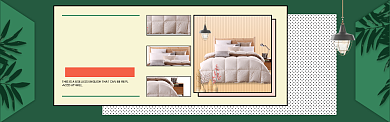 淘宝绿色系极简清新浅色家具banner背景