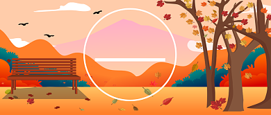 立秋新媒体配图横图背景