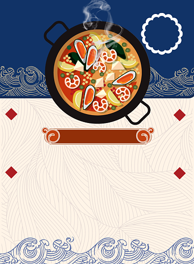 中国风火锅宣传海报背景