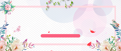 毕业旅行素材白粉花卉浪漫新媒体素材背景