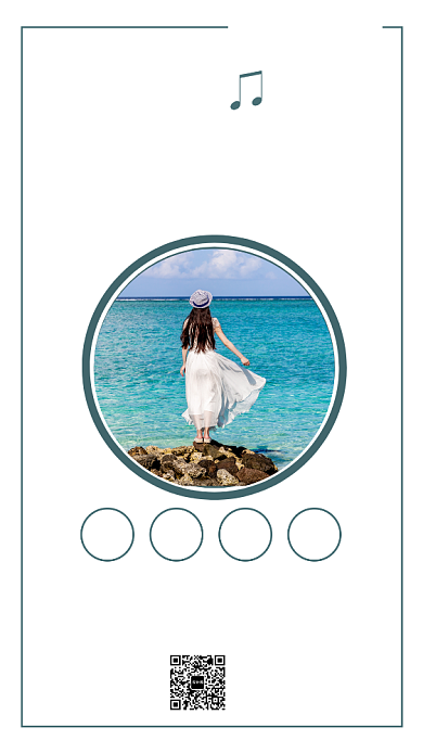 简约早安你好祝福日签海报背景