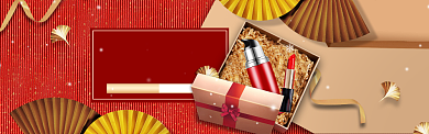 红色喜庆年中促销电商banner背景