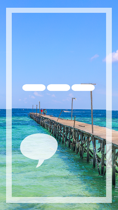 海岛旅游宣传海报背景