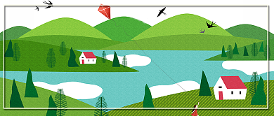 春天你好绿色小清新公众号首图背景