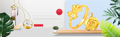 匠新美学饰品白色简约淘宝banner背景