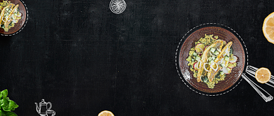 手绘清新轻食主义手机海报微信公众号素材图片背景