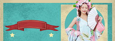 女装连衣裙海报banner背景