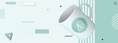 波普风淘宝天猫时尚马克杯淘宝banner背景