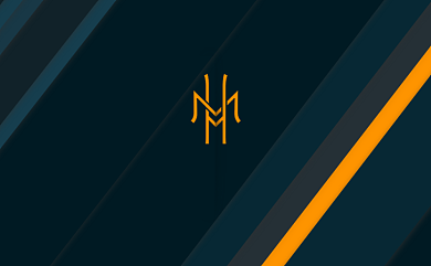 深色黄色线条渐变商务印刷名片背景