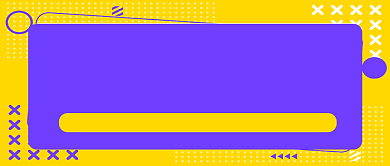 黄紫插画风假期兼职公众号首图背景