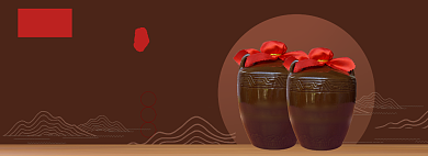 深色酒香浓banner背景