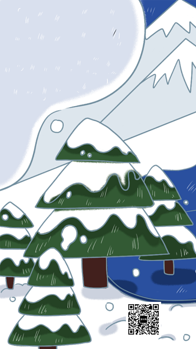 简约卡通冬至手机海报背景
