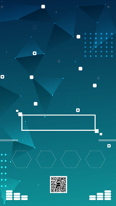 大数据科技简约蓝色宣传手机海报背景