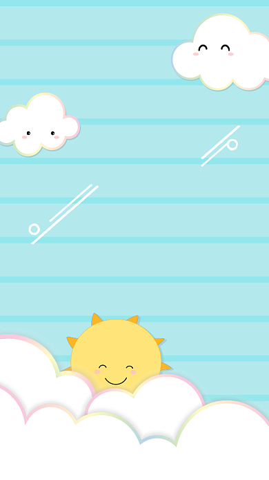 多彩儿童节手机海报背景