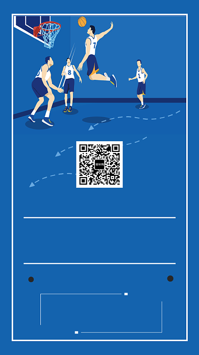 大气校园篮球社招新手机海报背景