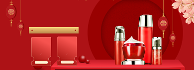 年货大促海报banner背景