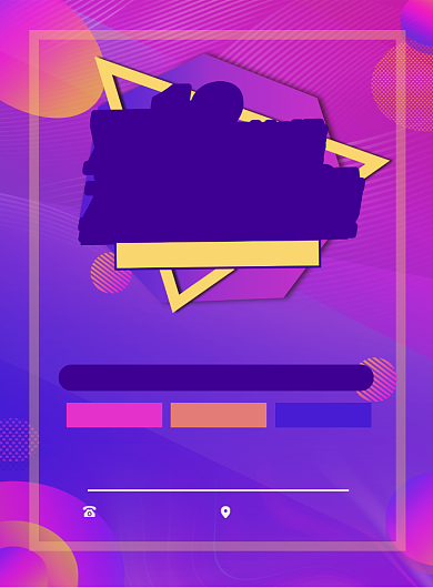 时尚扁平化流行渐变双十二促销宣传海报背景