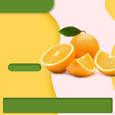 黄色绿色有机鲜甜多汁橙子脐橙直通车背景