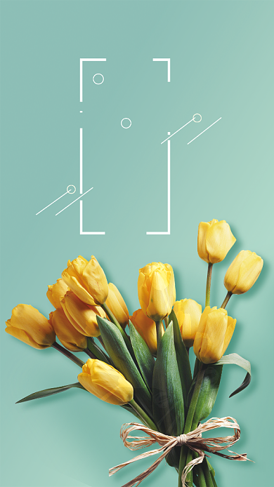 你好四月手机海报背景