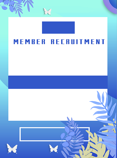 会员招募宣传单背景