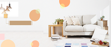 清新淡雅文艺轻奢房地产广告微信公众号素材图片背景