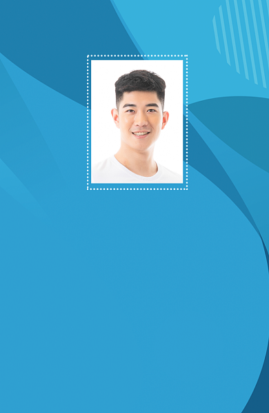 蓝色创意工作证背景