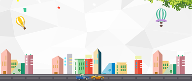 2019年卡通风创建文明城市海报微信公众号素材图片背景