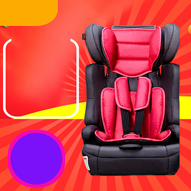 儿童安全座椅直通车主图背景