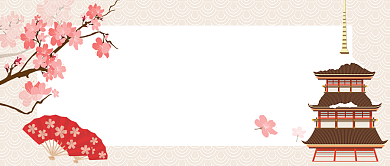 平面手绘日本旅行广告微信公众号素材图片背景