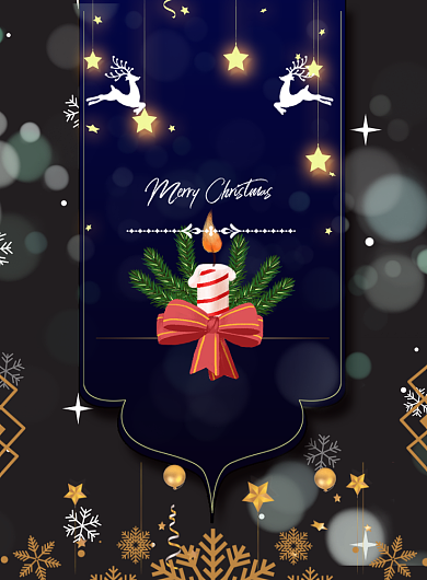 2020圣诞节促销印刷海报背景