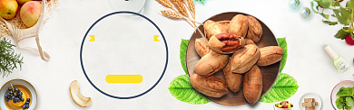 零食坚果促销banner背景