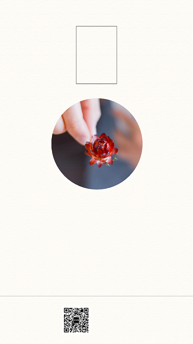 简约日签鲜花手机海报图背景