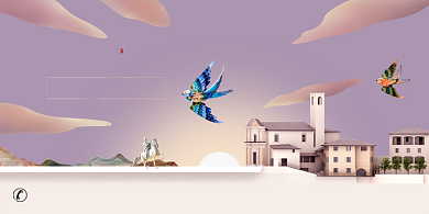 时尚创意建筑房产海报背景