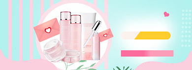 天猫情人节海报banner背景