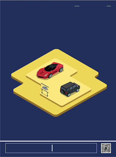 蓝色车位出售海报模板背景