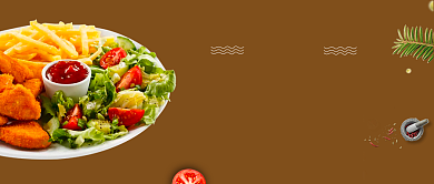 时尚活力早餐微信公众号素材图片背景