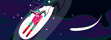 滑雪节淘宝电商banner图背景