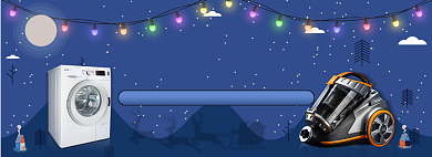 淘宝电器冬季上新banner背景