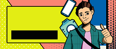 拼色醒目数码提前购公众号首图背景