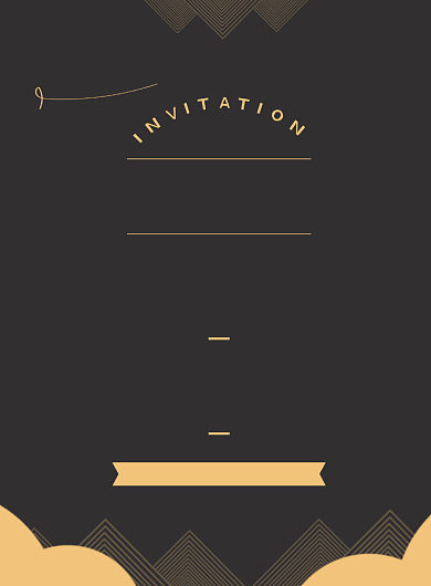 黑色简约邀请函印刷海报背景